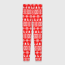 Женские легинсы New Years winter pattern