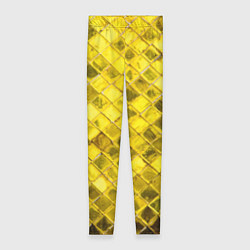 Леггинсы женские Золотые ромбы, цвет: 3D-принт