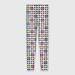 Леггинсы женские Разноцветный геометрический рисунок, цвет: 3D-принт