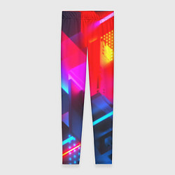Женские легинсы Neon stripes color