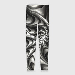 Женские легинсы Abstract fractal grey