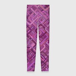 Леггинсы женские Фиолетовые диагонали, цвет: 3D-принт