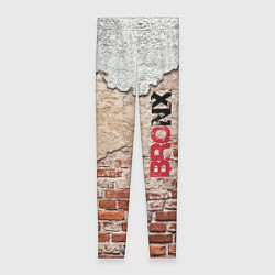 Леггинсы женские Старая кирпичная стена - Бронкс, цвет: 3D-принт
