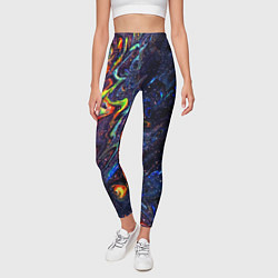 Леггинсы женские Размытые космические краски, цвет: 3D-принт — фото 2