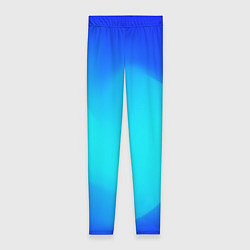 Леггинсы женские Градиент синий, цвет: 3D-принт