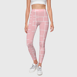 Леггинсы женские Цвет хрустальная роза, цвет: 3D-принт — фото 2