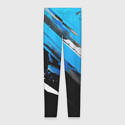 Женские легинсы Black blue white