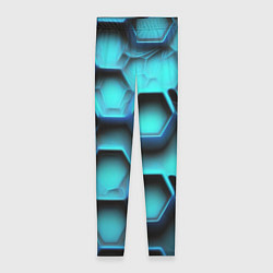 Леггинсы женские Броня из неоновых плит, цвет: 3D-принт