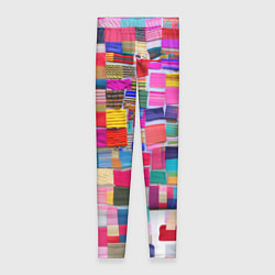 Леггинсы женские Разноцветные лоскутки, цвет: 3D-принт
