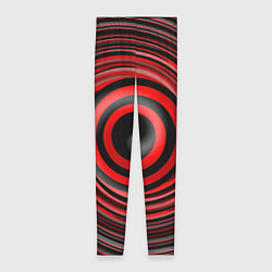 Леггинсы женские Красно-черный вихрь, цвет: 3D-принт