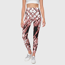 Леггинсы женские Кибернетическая клякса Красная, цвет: 3D-принт — фото 2