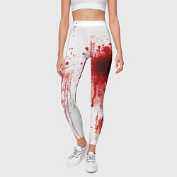 Леггинсы женские Брызги крови, цвет: 3D-принт — фото 2