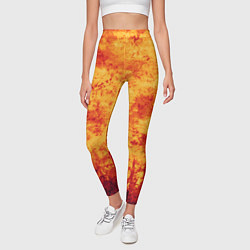 Леггинсы женские Осенний пожар, цвет: 3D-принт — фото 2