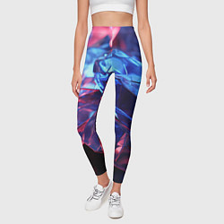 Леггинсы женские Синие алмазы, цвет: 3D-принт — фото 2