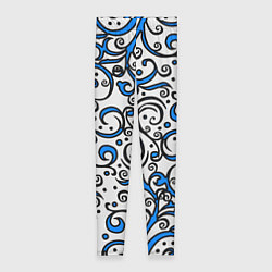 Леггинсы женские Синие кружевные узоры, цвет: 3D-принт