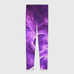 Леггинсы женские Фиолетовая фрактальная абстракция, цвет: 3D-принт