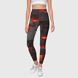 Леггинсы женские Неоновые квадратики, цвет: 3D-принт — фото 2