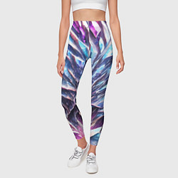 Леггинсы женские Синий драгоценный камень, цвет: 3D-принт — фото 2