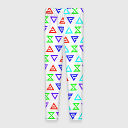 Леггинсы женские Ведьмак логотипы паттерн, цвет: 3D-принт