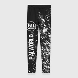 Леггинсы женские Palworld glitch на темном фоне по-вертикали, цвет: 3D-принт