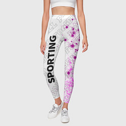Леггинсы женские Sporting pro football по-вертикали, цвет: 3D-принт — фото 2