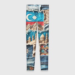 Леггинсы женские Пэчворк джинсы в Азербайджане, цвет: 3D-принт