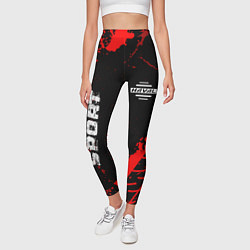 Леггинсы женские Haval red sport tires, цвет: 3D-принт — фото 2