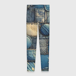 Женские легинсы Denim patchwork - ai art