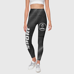Леггинсы женские Saab sport metal, цвет: 3D-принт — фото 2