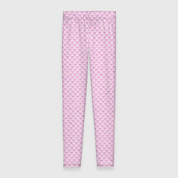 Леггинсы женские Светлый розовый паттерн треугольнички, цвет: 3D-принт