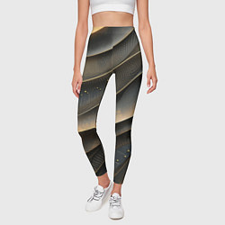 Леггинсы женские Лакшери текстура с узорами, цвет: 3D-принт — фото 2