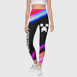 Леггинсы женские Minecraft speed game lights, цвет: 3D-принт — фото 2