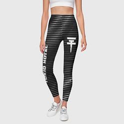 Леггинсы женские Tokio Hotel metal rock lines, цвет: 3D-принт — фото 2