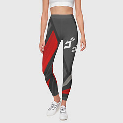 Леггинсы женские JoJo Bizarre Adventure red lines, цвет: 3D-принт — фото 2