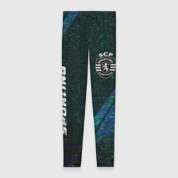 Леггинсы женские Sporting glitch blue, цвет: 3D-принт