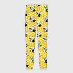 Женские легинсы Пчелиный паттерн