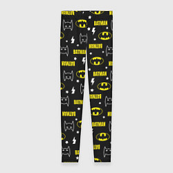 Леггинсы женские Бэтмен узор, цвет: 3D-принт