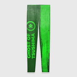Леггинсы женские Ghost of Tsushima - green gradient по-вертикали, цвет: 3D-принт