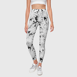 Леггинсы женские Мороз на стекле, цвет: 3D-принт — фото 2