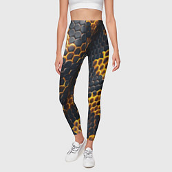 Леггинсы женские Текстура змеи, цвет: 3D-принт — фото 2