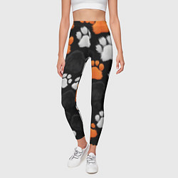 Леггинсы женские Мохнатые лапки, цвет: 3D-принт — фото 2