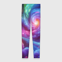 Леггинсы женские Neon space fantasy, цвет: 3D-принт