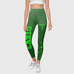Леггинсы женские Lazio - green gradient вертикально, цвет: 3D-принт — фото 2