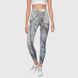 Леггинсы женские Прожилки листьев, цвет: 3D-принт — фото 2