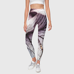 Леггинсы женские Раскрытый цветок, цвет: 3D-принт — фото 2