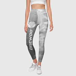 Леггинсы женские Daewoo - grey gradient по-вертикали, цвет: 3D-принт — фото 2
