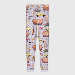 Леггинсы женские Друзья - паттерн, цвет: 3D-принт