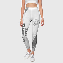 Леггинсы женские Leicester City - white gradient вертикально, цвет: 3D-принт — фото 2