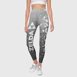Леггинсы женские Zelda - grey gradient по-вертикали, цвет: 3D-принт — фото 2