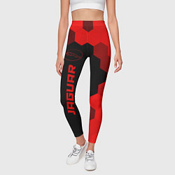 Леггинсы женские Jaguar - red gradient по-вертикали, цвет: 3D-принт — фото 2